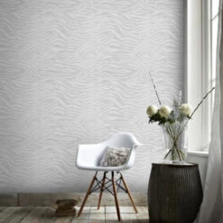 Superfresco Easy Vliesbehang Zebra Zilver 20-124 -Superfresco Easy Winkel 123 1070