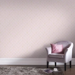 Superfresco Easy Vliesbehang Losanges Roze 106156 -Superfresco Easy Winkel 123 237