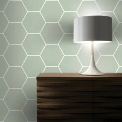 Superfresco Easy Vliesbehang Honingraat Groen 101811 -Superfresco Easy Winkel 123 44