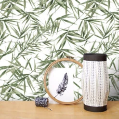 Superfresco Easy Vliesbehang Bamboe Groen-wit 104524 -Superfresco Easy Winkel 123 515