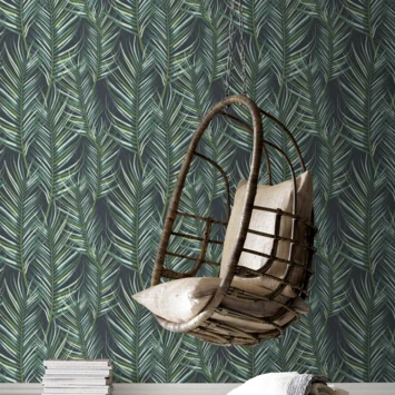 Superfresco Easy Vliesbehang Palmen Blauw 100558 3 Superfresco Easy Vliesbehang Palmen Blauw 100558 - Afbeelding 3