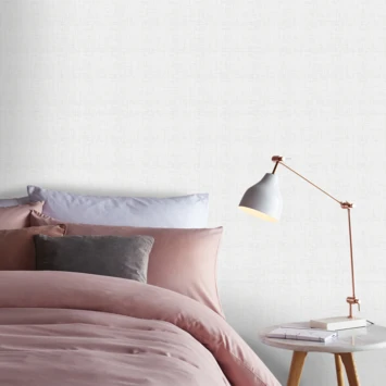 Superfresco Easy Vliesbehang Hessian Uni Wit 104872 2 Superfresco Easy Vliesbehang Hessian Uni Wit 104872 - Afbeelding 2