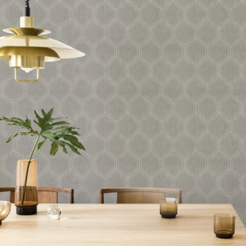 Superfresco Easy Vliesbehang Hexagon Zand 118148 2 Superfresco Easy Vliesbehang Hexagon Zand 118148 - Afbeelding 2