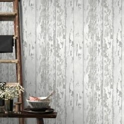 Superfresco Easy Vliesbehang Hout Wit 105745 -Superfresco Easy Winkel 123 86