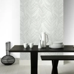 Superfresco Easy Vliesbehang Palm Wit-grijs 105964 8 Superfresco Easy Vliesbehang Palm Wit-grijs 105964 -Superfresco Easy Winkel 123 972