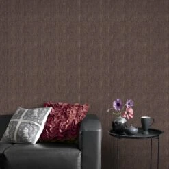 Superfresco Easy Vliesbehang Bamboe Weefsel Wijnrood (dessin 103958) -Superfresco Easy Winkel 41 1138