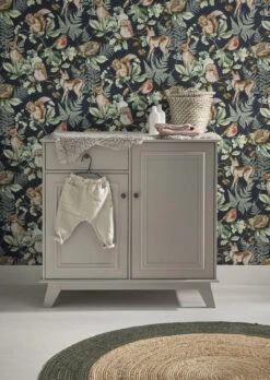 Superfresco Easy Vliesbehang Woodland Dieren Donkerblauw (dessin 108568) -Superfresco Easy Winkel 41 13