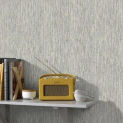 Superfresco Easy Vliesbehang Bamboe Weefsel Grijs (dessin 105155) -Superfresco Easy Winkel 41 182