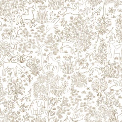 Superfresco Easy Vliesbehang Puck Wit-oker (dessin 113299)