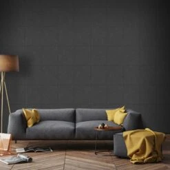 Superfresco Easy Vliesbehang Leer Blokken Zwart (dessin 103482) -Superfresco Easy Winkel 41 305