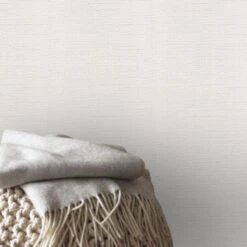 Superfresco Easy Vliesbehang Textiel Uni Gebroken Wit (dessin 103448) -Superfresco Easy Winkel 41 414