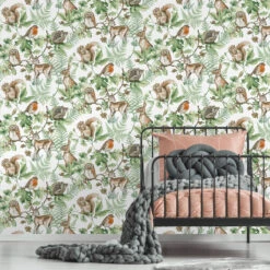 Superfresco Easy Vliesbehang Woodland Dieren Naturel (dessin 108569) -Superfresco Easy Winkel 41 46