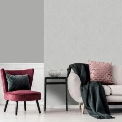 Superfresco Easy Vliesbehang Blad All Over Grijs (dessin 107001) -Superfresco Easy Winkel 41 468