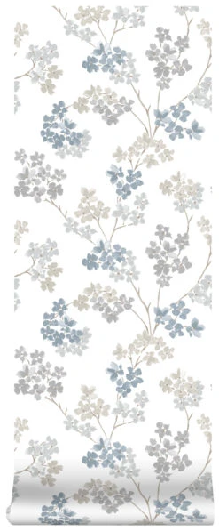 Superfresco Easy Vliesbehang Bloesem Blauw (dessin 2258-41) -Superfresco Easy Winkel 41 892