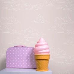 Superfresco Easy Vliesbehang Vintage Wolk Roze (dessin 108556) -Superfresco Easy Winkel 41 956